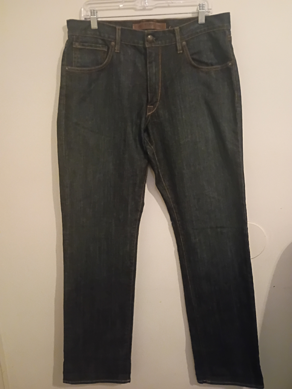 Agave Men's Dark Indigo Gringo Slim Straight Jeans Sz 36/34 1/2